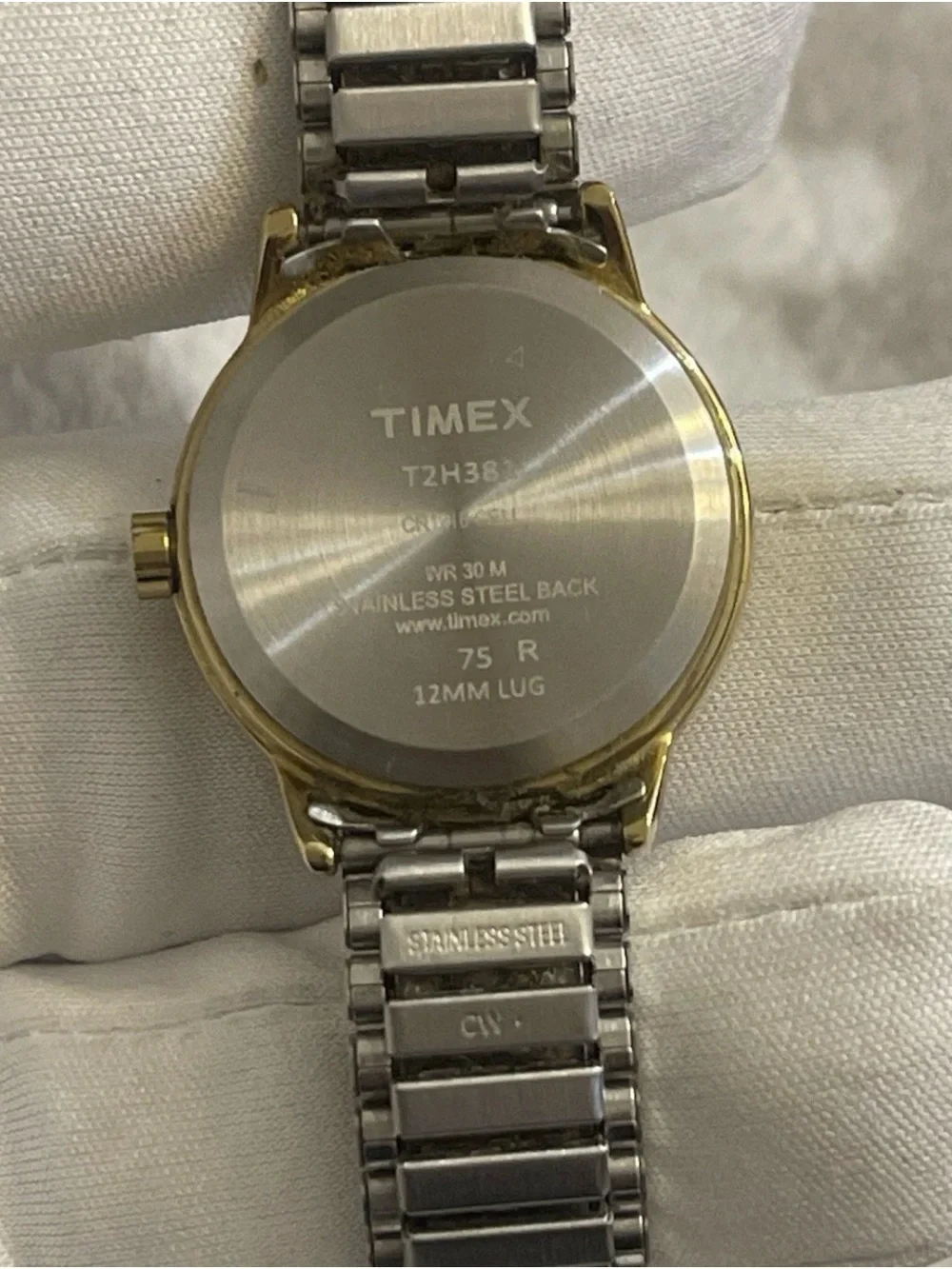 Timex Women’s Two-Tone Gold and Silver Expansion Band Watch